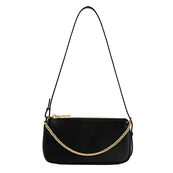 Túi Đeo Vai Pedro Leather Chain Detailed Shoulder Bag - Black 66500012 Màu Đen