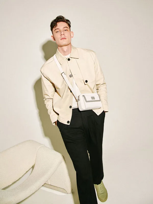 Túi Đeo Chéo Nam Pedro Casual Crossbody Bag White PM2-25210203 Màu Trắng