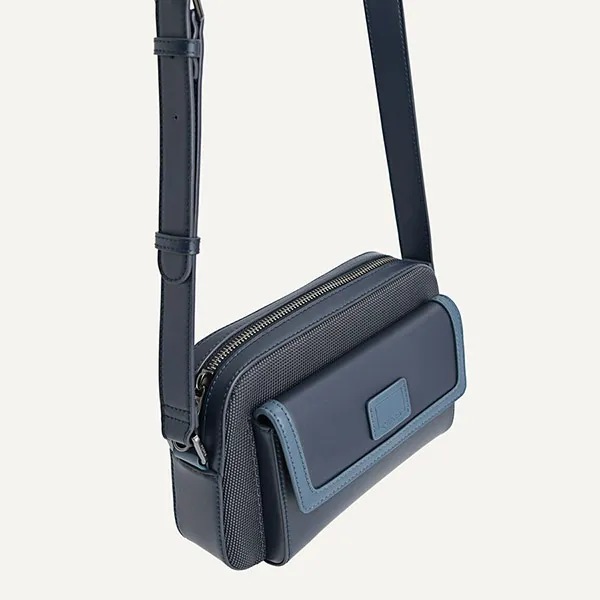 Túi Đeo Chéo Nam Pedro Casual Crossbody Bag Navy PM2-25210203 Màu Xanh Navy
