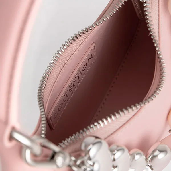 Túi Xách Nữ Charles & Keith CNK Mini Hobo Bag SL6-80781922 Màu Hồng