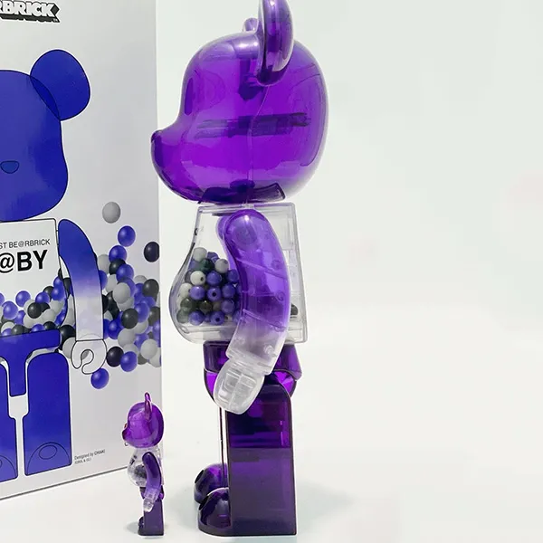 Đồ Chơi Mô Hình Bearbrick Macau 2020 WF Fashion My First B@by Purple Màu Trắng Tím Size 100% + 400% - Đồ chơi mô hình - Vua Hàng Hiệu