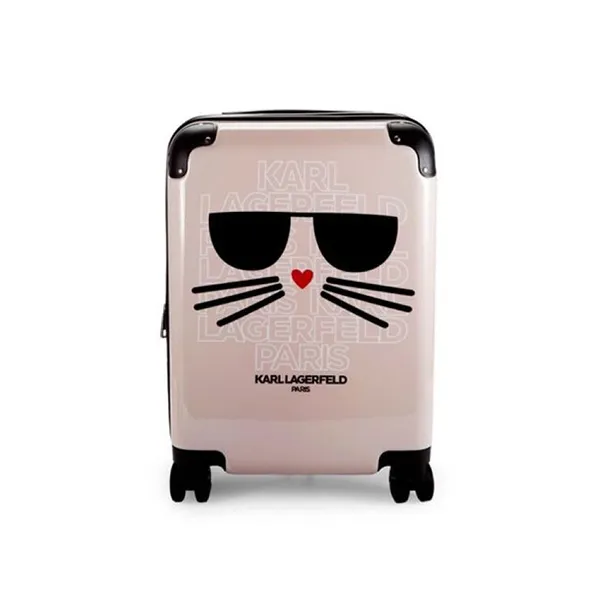Vali Karl Lagerfeld Paris Suitcase Màu Hồng Nhạt - Túi xách - Vua Hàng Hiệu