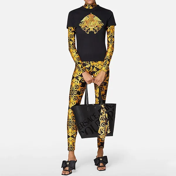 Áo Phông Versace Jeans Couture T-shirt Nero B2HWA729 11620 899 Màu Đen