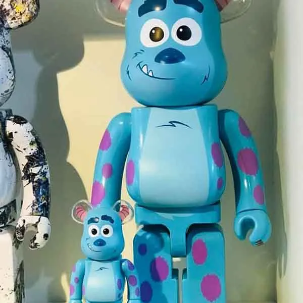 Đồ Chơi Mô hình Bearbrick Disney Pixar Monsters Inc. Sulley Màu Xanh Dương Size 100% + 400% - Đồ chơi mô hình - Vua Hàng Hiệu