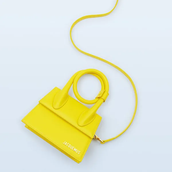 Túi Xách Jacquemus Le Chiquito Noeud Coiled Handbag 213BA005-3061-250 Size 18 Màu Vàng - Túi xách - Vua Hàng Hiệu