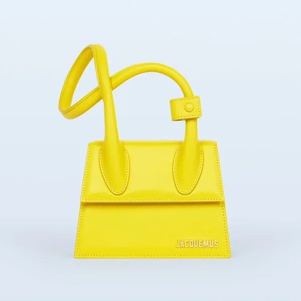 Túi Xách Jacquemus Le Chiquito Noeud Coiled Handbag 213BA005-3061-250 Size 18 Màu Vàng - Túi xách - Vua Hàng Hiệu