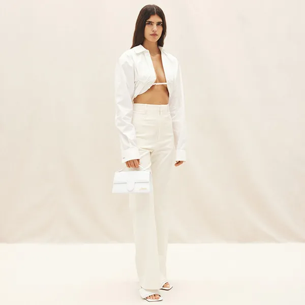 Túi Xách Jacquemus Le Grand Bambino 213BA007-3000-100 Size 23 Màu Trắng - Túi xách - Vua Hàng Hiệu