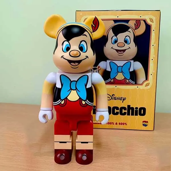 Đồ Chơi Mô Hình Bearbrick Disney Pinocchio Phối Màu Size 1000%
