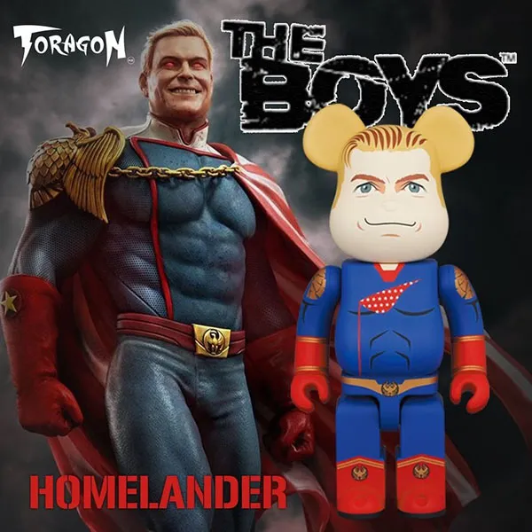 Đồ Chơi Mô Hình Bearbrick Home Lander Màu Xanh Đỏ Size 1000%
