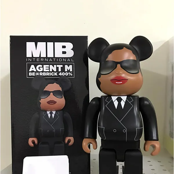 Đồ Chơi Mô Hình Bearbrick Agent Mib Black Màu Đen Size 400% - Đồ chơi mô hình - Vua Hàng Hiệu