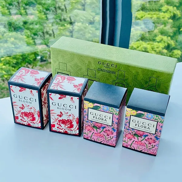 Set Nước Hoa Nữ Gucci Bloom + FLora EDP (4 x 5ml) - Nước hoa - Vua Hàng Hiệu