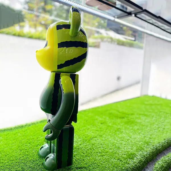 Đồ Chơi Mô Hình Bearbrick X Clot Summer Fruits Yellow Watermelon Màu Xanh Vàng Size 1000%