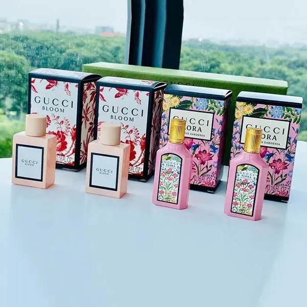 Set Nước Hoa Nữ Gucci Bloom + FLora EDP (4 x 5ml) - Nước hoa - Vua Hàng Hiệu