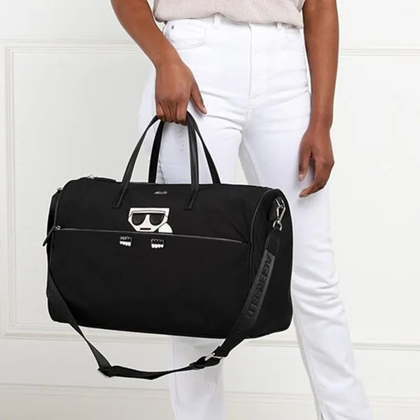 Túi Du Lịch Karl Lagerfeld K/Kocktail Nylon Weekender Bag Màu Đen - Túi xách - Vua Hàng Hiệu