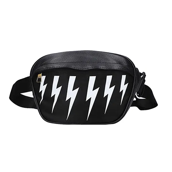 Túi Đeo Hông Neil Barrett Thunderbolts Nylon City Belt Bag Màu Đen - Túi xách - Vua Hàng Hiệu
