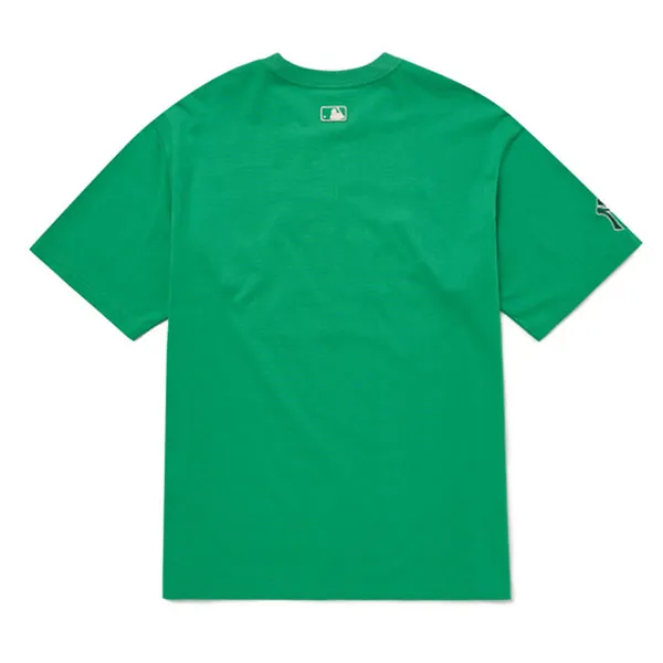 Áo Phông MLB Cursive Overfit New York Yankees Tshirt 3ATSR0224-50GNS Màu Xanh Lá - Thời trang - Vua Hàng Hiệu