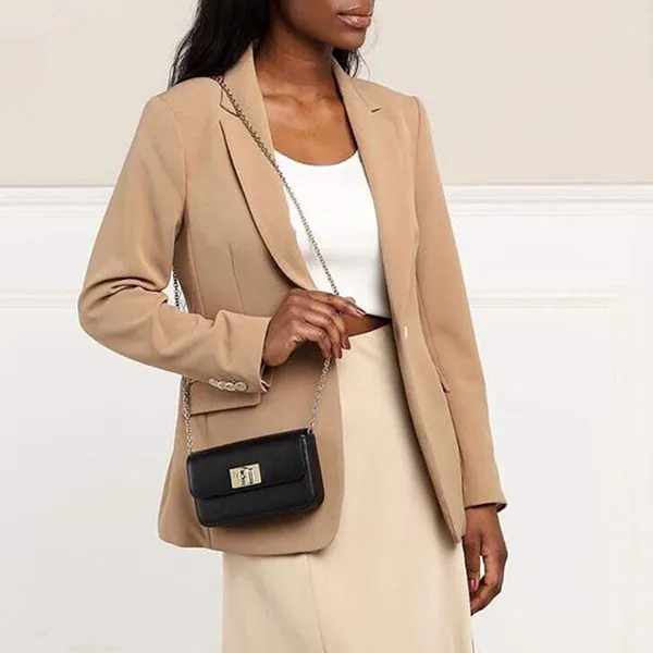 Túi Đeo Chéo Furla 1927 Chain-Link Crossbody Bag Màu Đen - Túi xách - Vua Hàng Hiệu