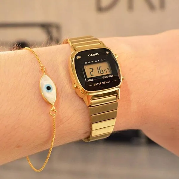 Đồng Hồ Nữ Casio LA670WGAD-1DF Màu Vàng - Đồng hồ - Vua Hàng Hiệu