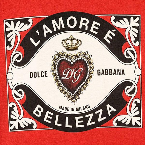 Áo Phông Nữ  Dolce & Gabbana D&G  L4JT6S G7VLO Màu Đỏ - 3