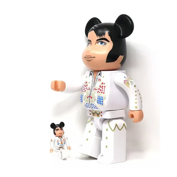 Đồ Chơi Mô hình Bearbrick Elvis Presley 100% & 400% White Màu Trắng - Đồ chơi mô hình - Vua Hàng Hiệu
