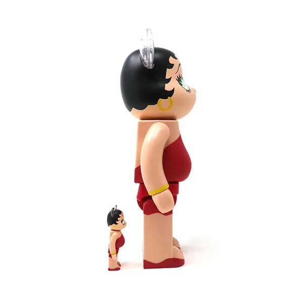 Đồ Chơi Mô Hình Bearbrick Betty Boop (TM) Màu Be Đỏ Size 100% + 400%