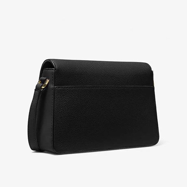 Túi Đeo Chéo Michael Kors MK Jessie Small Pebbled Leather Shoulder Bag Black Màu Đen - 3