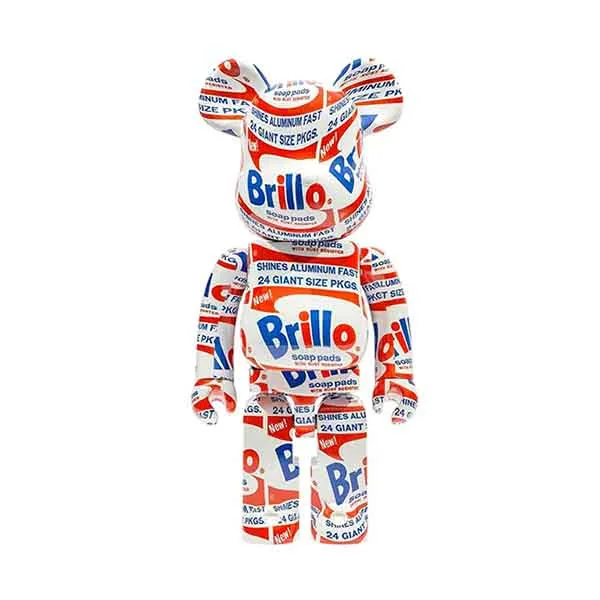 Đồ Chơi Mô Hình Bearbrick Andy Warhol Brillo Phối Màu Size 1000% - Đồ chơi mô hình - Vua Hàng Hiệu