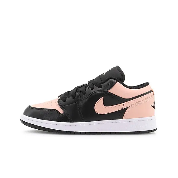 Giày Thể Thao Nike Air Jordan 1 Low Crimson Tint GS 553560-034 Màu Hồng Đen Size 38