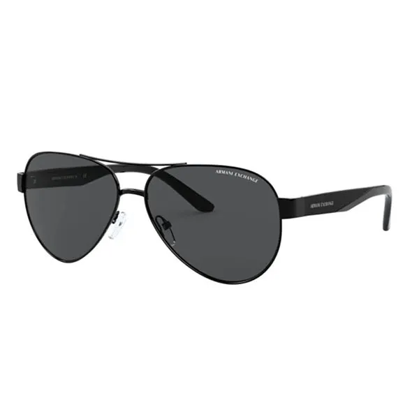 Kính Mát Armani Exchange Grey Avaitor Men's Sunglasses AX2034S 600087 59 Màu Đen Xám