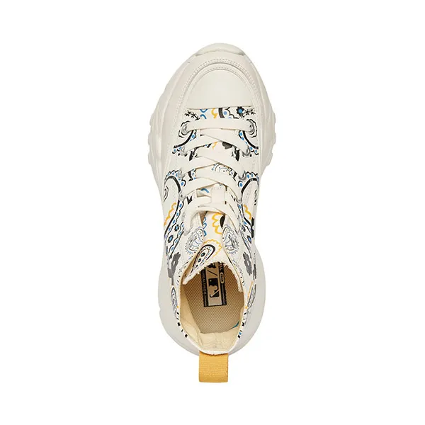 Giày Thể Thao MLB Chunky High Light Paisley Los Angeles Dodgers 3ASHULP2N-07IVS Màu Trắng Size 250