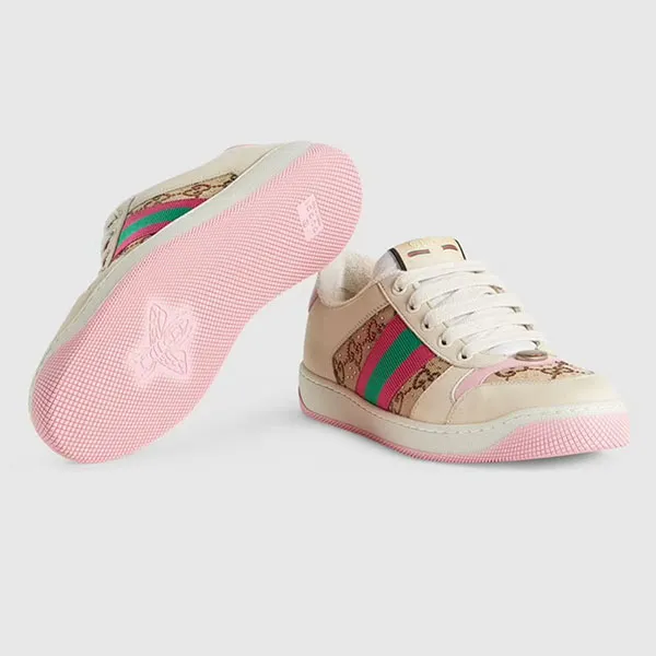 Giày Thể Thao Gucci Women's Screener Sneaker With Crystals Phối Màu Size 35.5 - Giày - Vua Hàng Hiệu