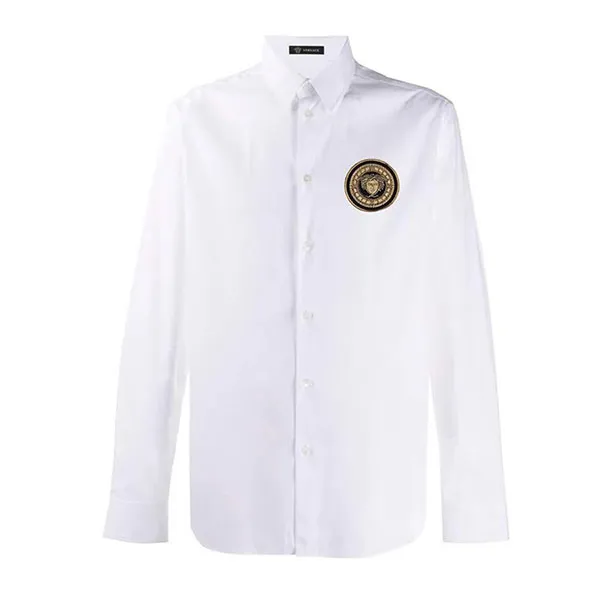 Áo Sơ Mi Versace Medusa Thêu Ngực Màu Trắng - Thời trang - Vua Hàng Hiệu