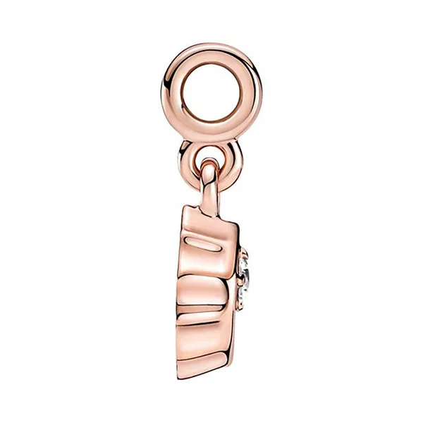 Hạt Vòng Charm Pandora Me Lucky Bottle Cap Mini Dangle 789661C01 Màu Vàng Hồng