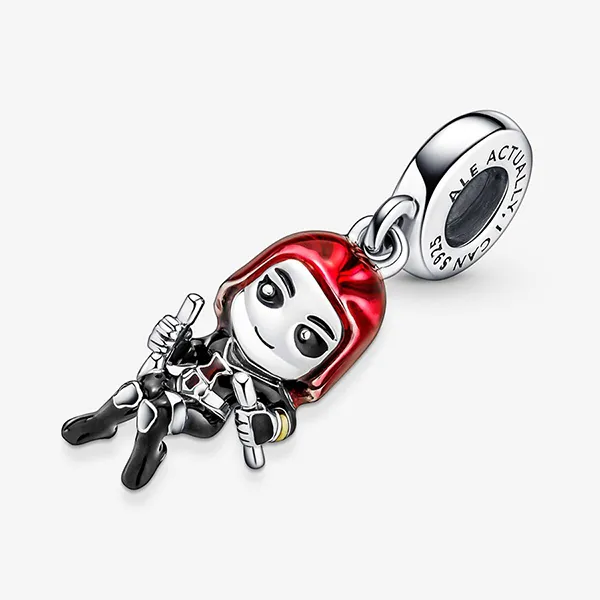 Hạt Vòng Charm Pandora Marvel The Avengers Black Widow Dangle 790785C01 Phối Màu