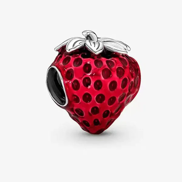 Hạt Vòng Charm Pandora Charm Fruit Fraise 791681C01 Màu Đỏ