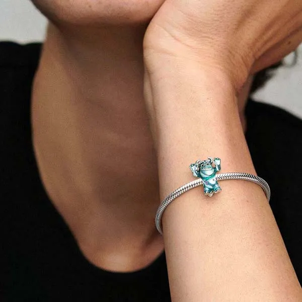 Hạt Vòng Charm Pandora Disney Pixar Sulley Charm 792031C01 Màu Xanh Lá - Trang sức - Vua Hàng Hiệu