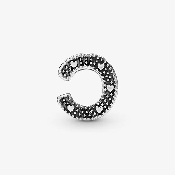 Hạt Vòng Charm Pandora Letter C Alphabet 797457 Màu Bạc
