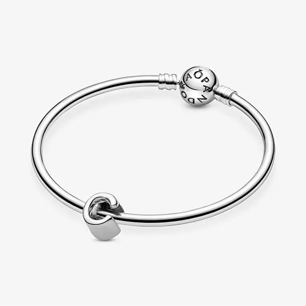 Hạt Vòng Charm Pandora Letter C Alphabet 797457 Màu Bạc