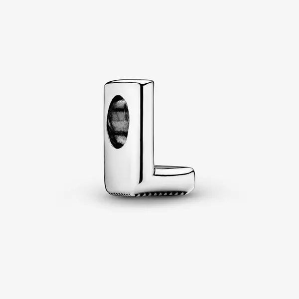 Hạt Vòng Charm Pandora Letter L Alphabet 797466 Màu Bạc