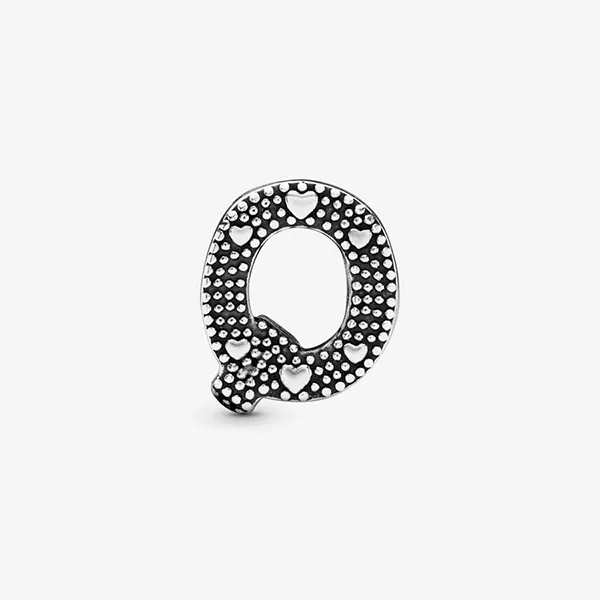 Hạt Vòng Charm Pandora Letter Q Alphabet 797471 Màu Bạc - Trang sức - Vua Hàng Hiệu
