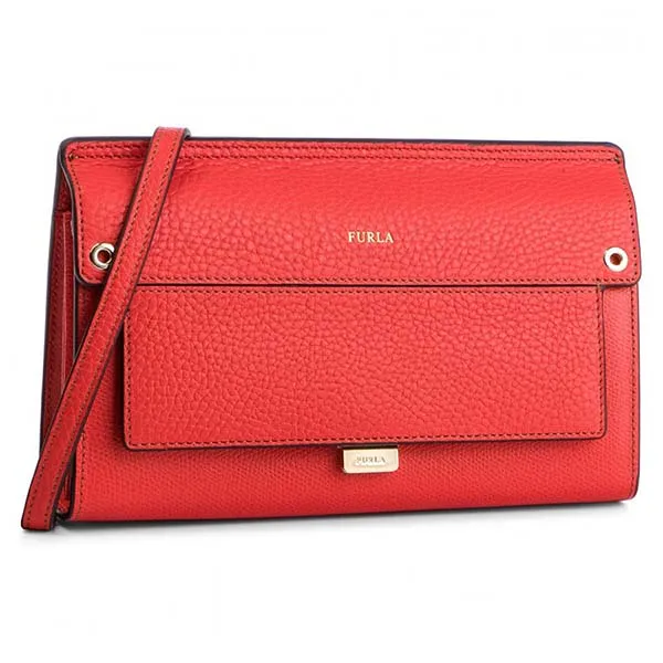 Túi Đeo Chéo Furla Like Mini Crossbody Bag In Kiss F 1007282 B BLM7 AVH Màu Đỏ - Túi xách - Vua Hàng Hiệu