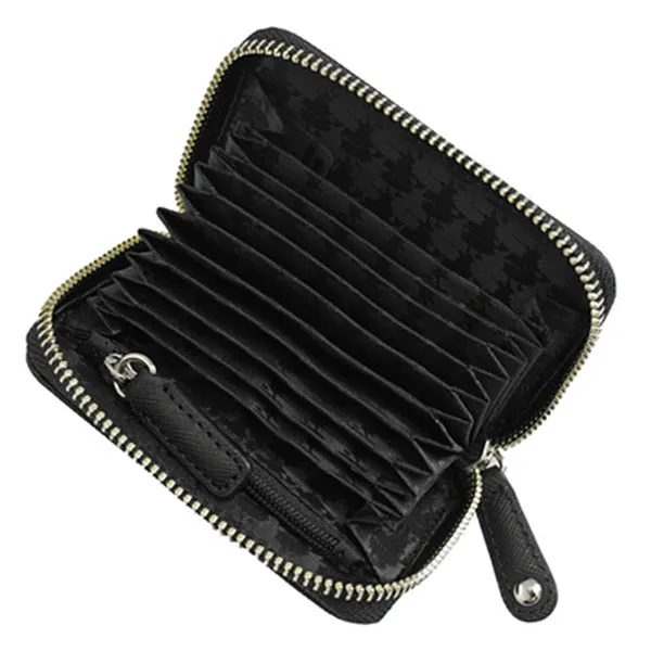 Ví Karl Lagerfeld Carl Doll Scratch-Resistant Leather Zipper Card Holder Coin Purse Màu Đen - Túi xách - Vua Hàng Hiệu