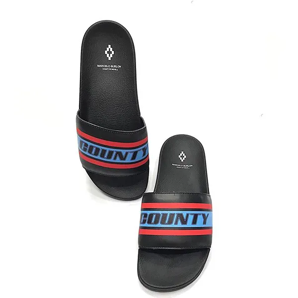 Dép Marcelo Burlon Slippers And Clogs Men Black Màu Đen - 1