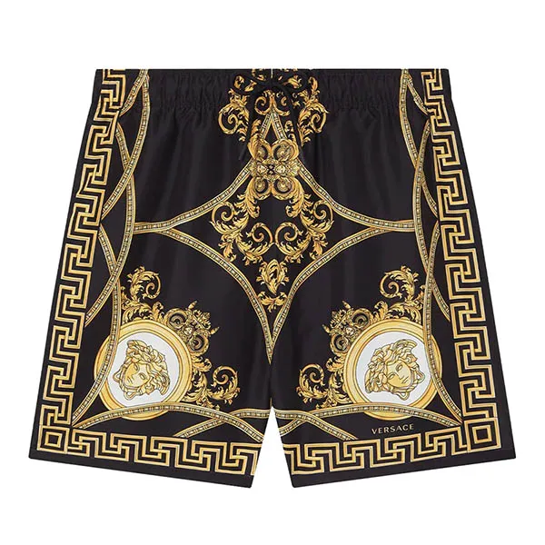 Quần Shorts Versace La Coupe Des Dieux Boardshorts 1002517 1A01858 5B090 Màu Vàng Đen - Thời trang - Vua Hàng Hiệu