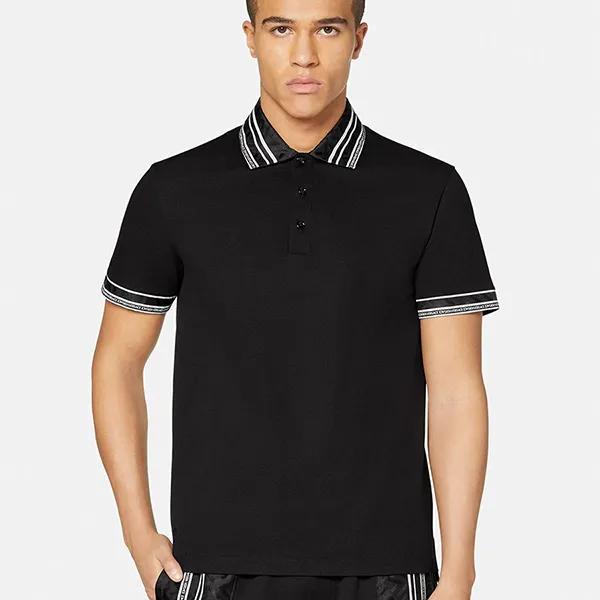 Áo Polo Versace La Greca 1005195 1A03487 1B000 Màu Đen