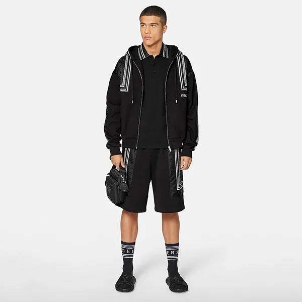 Áo Polo Versace La Greca 1005195 1A03487 1B000 Màu Đen