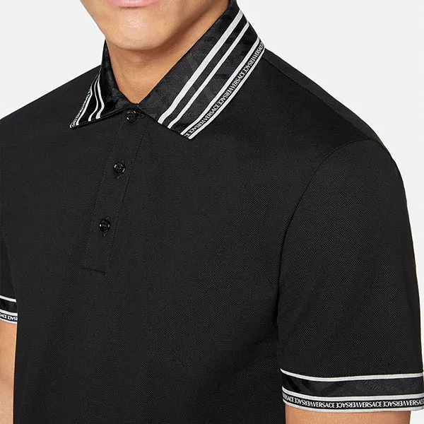 Áo Polo Versace La Greca 1005195 1A03487 1B000 Màu Đen