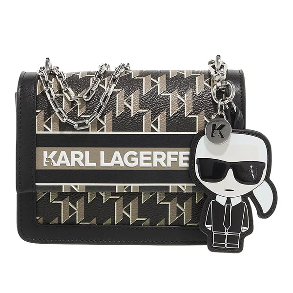 Túi Đeo Vai Karl Lagerfeld Ikonik Mono Crossbody Black Màu Đen - Túi xách - Vua Hàng Hiệu