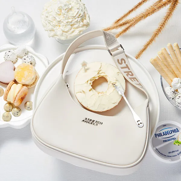 Túi Đeo Vai Stretch Angels Macaron Hobo Bag Light Mint A-21F-SWBG01144-MTL Màu Trắng