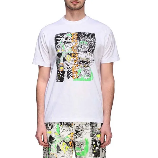 Áo Phông Diesel 00SDPA 0091A T-Shirt Men Màu Trắng Size S
